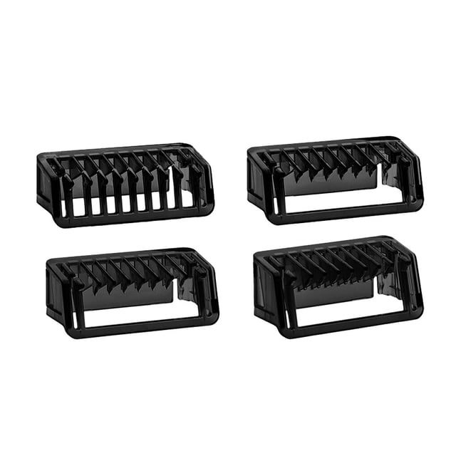pitrice Guide Hairbrush Plastic Hairbrush Trimmer Head Clipper Part Replacement for QP210/50 220, 4 Sizes, 4 Pieces