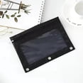 thumbnail image 1 of Fridja Clearance Pencil Pouches for 3 Ring Binder, Zipper Transparent PVC Document Storage Bag Detachable Folder Large Capacity Pencil Case for Storing School Office Supplies, 1 of 2