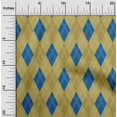 thumbnail image 2 of oneOone Velvet Medium Blue Fabric Argyle Craft Projects Decor Fabric Printed By The Yard 58 Inch Wide, 2 of 4