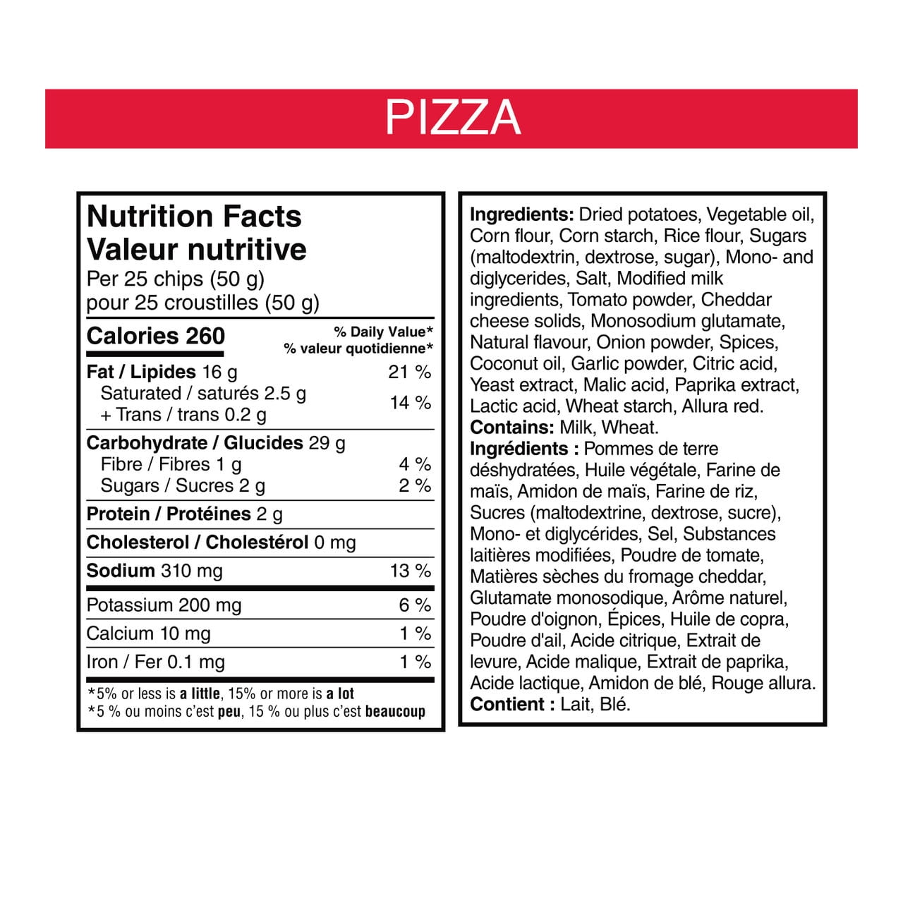 Croustilles Pringles Saveur de Pizza 156 g