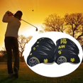 thumbnail image 4 of jinwen 10 Pcs Club de Golf Fer Couvre-Chef Protection Couvre-Chef Universel Ajustement Jaune, 4 of 8