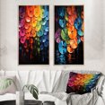 thumbnail image 1 of Designart "Shimmering Beats Compact Discs wall art II" Compact Discs Framed Wall Art Set Of 2 - Multi-Color Fashion Framed Canvas Set For Living Room Decor, 1 of 6