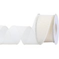 thumbnail image 1 of Joycrosso Burlap Wired Edge Ribbon 2 inch x 10 Yards, Ivory, Ideal for Crafting, Gift Wrapping, Wreath, Christmas Tree, and Rustic Wedding Decorations, 1 of 4