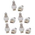 thumbnail image 1 of Unique Bargains 10pcs E14 to G9 Extender Adapter Converter Lamp Bulb Socket Holder White, 1 of 2