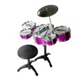 thumbnail image 2 of Ensemble de Tambours Éducatif Précoce pour Enfant en Bas Âge, Instrument de Musique de Simulation avec Tabouret, 2 of 3