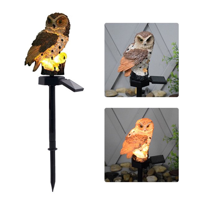 Amdohai LED Garden Lights Solar Night Lights Owl Shape Solar LED