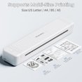 thumbnail image 3 of Phomemo P831 Portable Printer - [Upgrade] 300 DPI Bluetooth Travel Printer Support 8.5x11 US Letter & A4 Regular Copy Paper, Mobile Printer Compatible with Mobile & Laptop for Home Office, 3 of 16