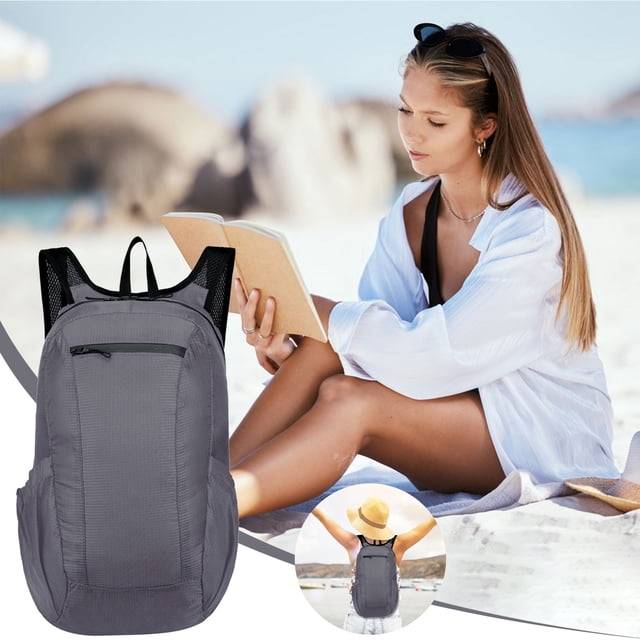Sac à Dos Étudiant Mode Rangement Sac Pliable Sac Sport Ultraléger Pliable Femmes Hommes Camping Plein Air Voyage Randonnée Avion