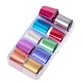 thumbnail image 1 of 1 Box Starry Sky Nail Decals Starry Sky Nail Foil Sticker Candy Color Nail Shimmer Transfer Sticker Manicure Decorations Holographic Nail Paper Decals, 1 of 9