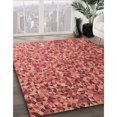 thumbnail image 3 of Ahgly Company Tapis Rectangulaire d'Intérieur Lavable en Machine Rouge Cramoisi Transitionnel, 5 Pieds x 8 Pieds, 3 of 7