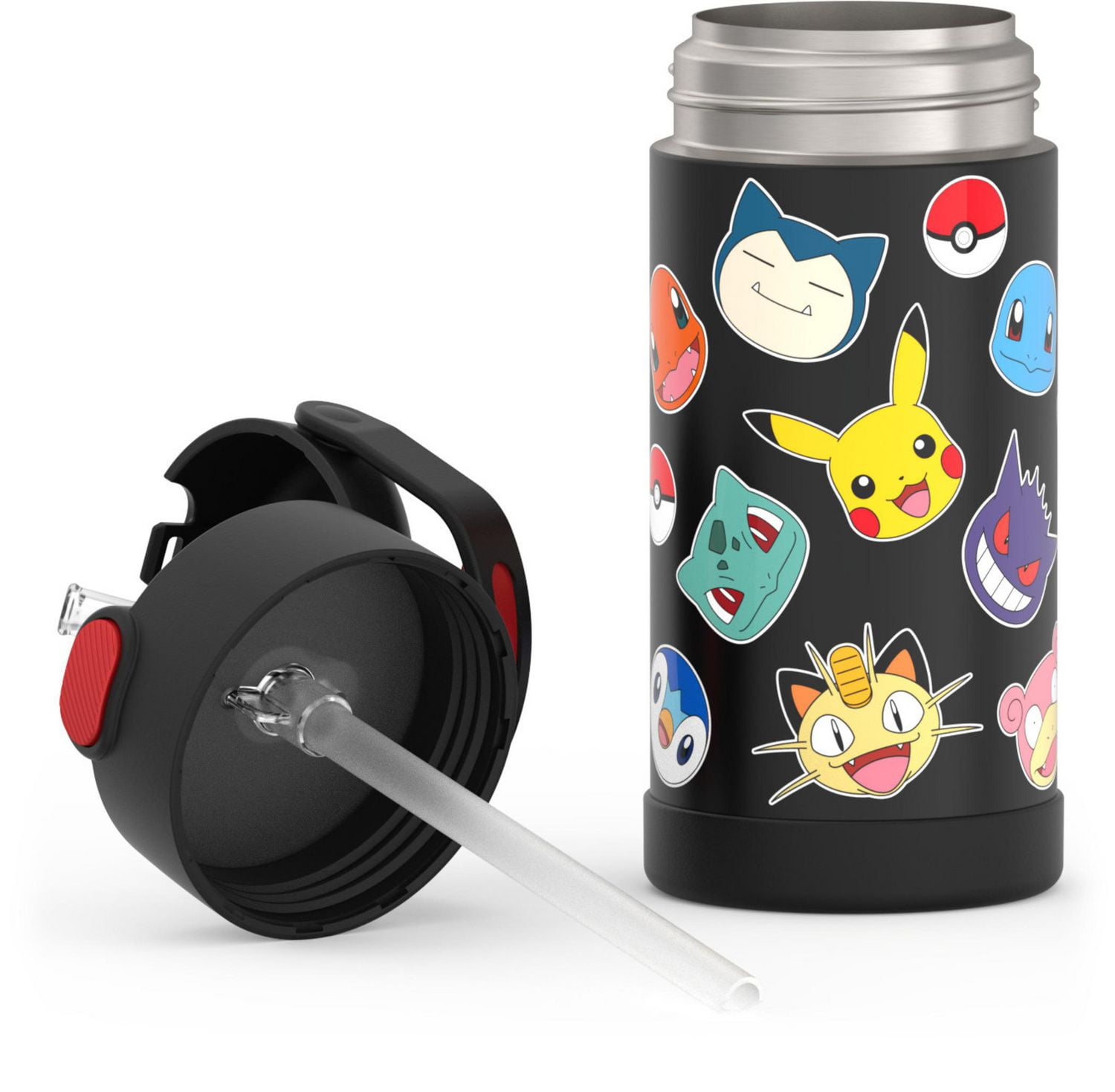 Bouteille isolée à pression de 12 Oz avec paille Funtainer de Thermos