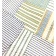 thumbnail image 2 of Cozy Line Home Fashions Vert Terre de Sienne Jaune Bleu à Carreaux Rayé Patchwork 100 % Coton, Couvre-Lit Réversible, Jeté de Lit, Courtepointe Be, 2 of 5