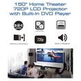 thumbnail image 3 of Naxa NVP-2500 150-Inch Home Theater 720p LCD Projector with Built-in DVD Player and Bluetooth, 3 of 3