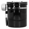 thumbnail image 2 of Coffee Beans Jar, 1.5L Airtight Container With Exhaust Valve Spoon For Storage Coffee Beans For Home Kitchen Black, 2 of 8