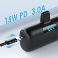 thumbnail image 3 of [2 Pack]Small Portable Charger for iPhone,Upgraded 5000mAh PD Fast Charging Power Bank,Cute Mini Portable Phone Charger Battery Pack Compatible with iPhone 14/14 Pro Max/13/13 Pr, 3 of 7