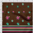 thumbnail image 1 of oneOone Cotton Flex Fabric Stripe & Floral Panel Print Sewing Fabric BTY 40 Inch Wide, 1 of 3