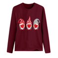 thumbnail image 3 of Chemises de la Saint-Valentin pour Femmes Cœur d'Amour Mignon Graphique Chandails en Molleton de la Saint-Valentin Manches Longues Col Rond Hauts de Vacances Mode Féminine Imprimé Gnome de la Saint-Valentin Col Rond Manches Longues T-Shirt, 3 of 3