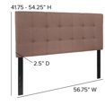 thumbnail image 2 of Bedford Tufted Upholstered Full Size Headboard in Camel Fabric, 2 of 4