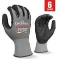 thumbnail image 1 of LINCONSON Safety Performance Series Construction Mechanics Work Gloves (XL, Grey - 6 Pack), 1 of 4