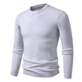 thumbnail image 1 of LIaqionyy Chandail pour Homme à Col Roulé, Chandail à Enfiler, Hauts Tricotés Automne Hiver, Chandail Chaud à Enfiler, Coupe Ajustée, Chandail de Base, M-3TG, 1 of 3