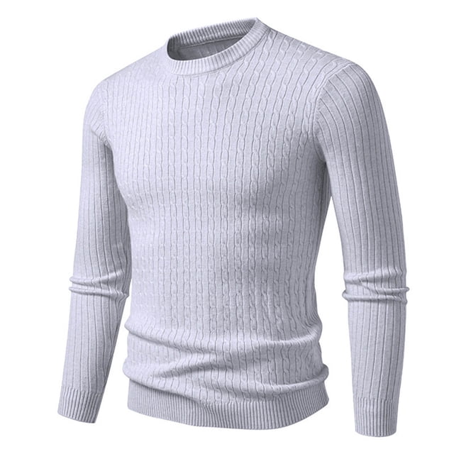 LIaqionyy Chandail pour Homme à Col Roulé, Chandail à Enfiler, Hauts Tricotés Automne Hiver, Chandail Chaud à Enfiler, Coupe Ajustée, Chandail de Base, M-3TG