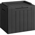 thumbnail image 1 of Homall Coffre de Terrasse Extérieur de 31 Gallons en Résine avec Siège, Noir, 1 of 7