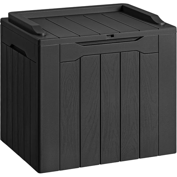 Homall 31 Gallon Outdoor Deck Box In Resin with Seat, Black