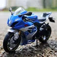 thumbnail image 3 of 1:12 Suzuki GSX-R1000R Aprilia RSV4 Modèle de Moto de Course en Alliage Modèle de Moto Tout-Terrain Haute Simulation RSV4 Vert, 3 of 6
