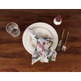 thumbnail image 3 of Vargottam Luxury Collection Linge de Table pour Souper, Serviette en Coton Décorative, Tissu Imprimé, Serviettes Réutilisables, Ensemble de 4, 20 X 20 - Aquarelle Jardin de Thé Floral, 3 of 6