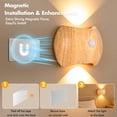 thumbnail image 3 of 2PCS Rechargeable Motion Sensor Indoor Wall Light Sconce - 3 Colors Wireless Up and Down Wall Mount Light, Battery Operated Wall Lamps, 3 of 5