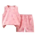 thumbnail image 1 of Hiiyo Infant Boys Summer Outfits Cartoon Print Soft Tank Top & Shorts Set, Sizes 3-9M, 1 of 2