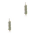 thumbnail image 1 of yingyy Wire Wrapped Charm Hanging Pendant Colorful Exquisite Crystal Crafting Necklace Keychains Earrings Accessories Green Aventurine 2Set, 1 of 6