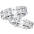 thumbnail image 1 of Ensemble de Bagues d'Éternité Assorties en Diamants 2 1/2 Ct en Or Blanc 14 K, 1 of 2
