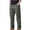 Army Green, variant on hoksml Men's Cotton Washed Canvas Cargo Pants Straight Leg Multi-Pocket Work Pants Solid Color Casual Denim-Style Trousers