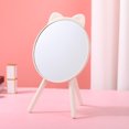 thumbnail image 5 of Miroir de Maquillage pour Bureau avec Lumières DEL, Miroir de Table d'Appoint avec Poignée, 5 of 5