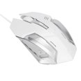 thumbnail image 1 of Gaming Mouse Wired, Computer Mouse Wired Sturdy Durable Game Level Sensors  for Home for Office Black,White, 1 of 7