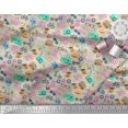 thumbnail image 3 of Soimoi Polyester Crepe Fabric Camera,Hat & Briefcase Travel Decor Fabric Printed Yard 42 Inch Wide, 3 of 3