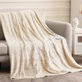 thumbnail image 2 of Costway 84" x 90" Flannel Heated Blanket Electric Throw w/ Dual Controller Beige, 2 of 9