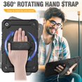 thumbnail image 4 of KOMI Case for Samsung Galaxy Tab A9+/ A9 Plus Case 11 Inch, Protective with Screen Protector/Hand Strap/Pen Holder, Sturdy Shockproof Galaxy A9 Plus Tablet Case 2023 SM-X210/X216/X218, 4 of 5