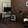 thumbnail image 1 of Bureau de Jeu d'Angle en Forme de L avec Plateau pour Clavier d'Ordinateur, 1 of 7