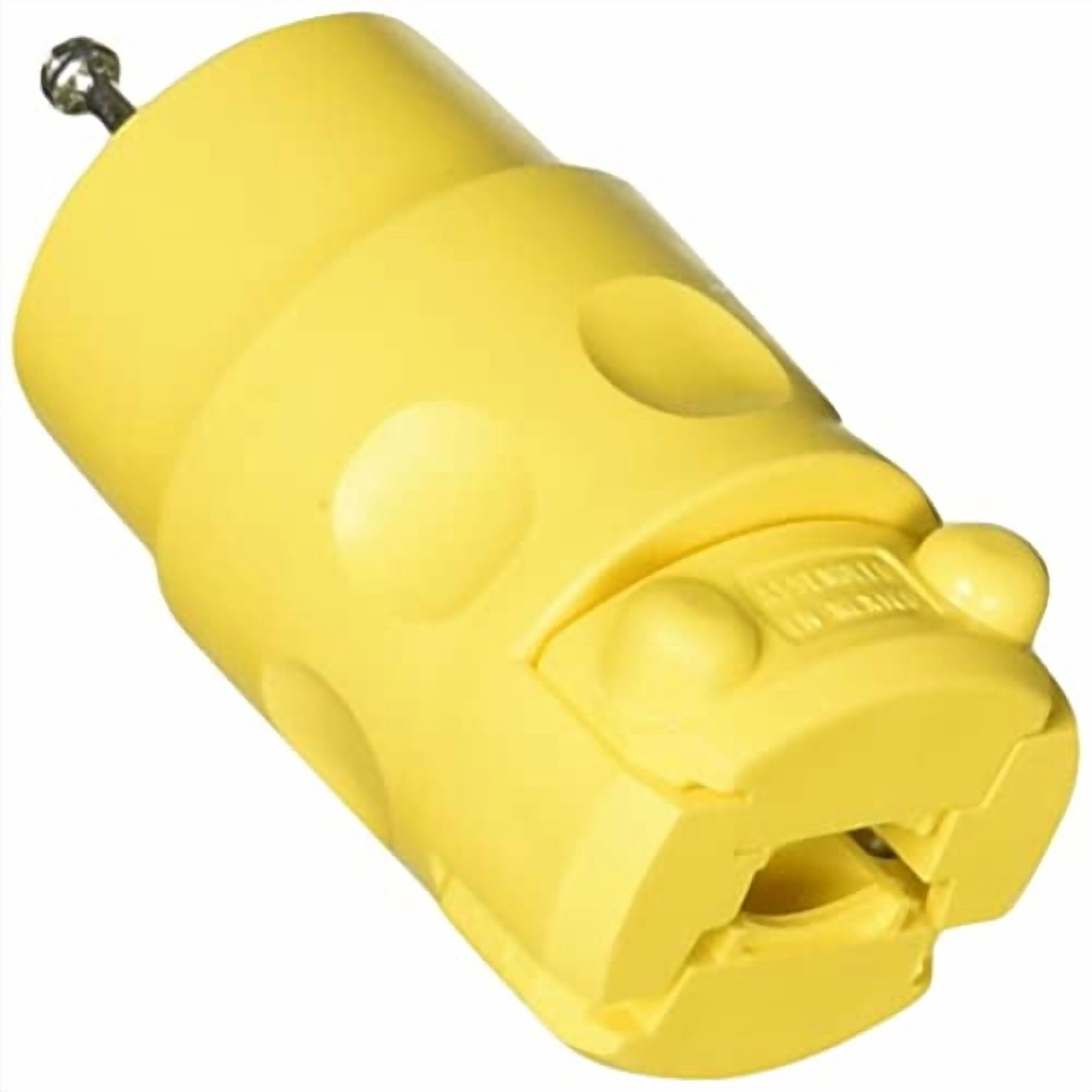 Connecteur trifilaire Leviton en PVC 15 A-125 V en jaune