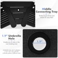 thumbnail image 2 of Gymax 2PCS HDPE Tall Adirondack Chair Barstools Connecting Tray Yard Footstool Black, 2 of 5