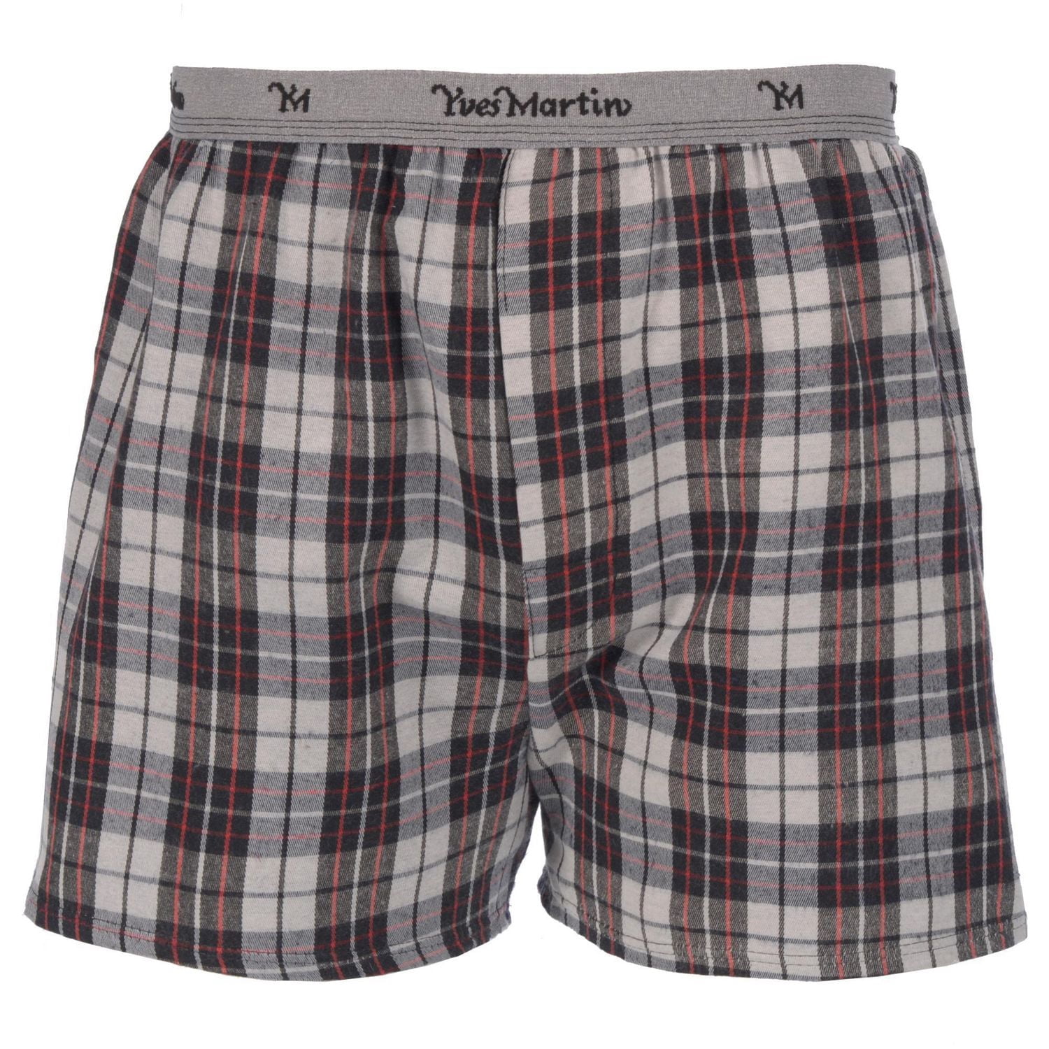 Yves Martin Men's Flannel Sleep Shorts