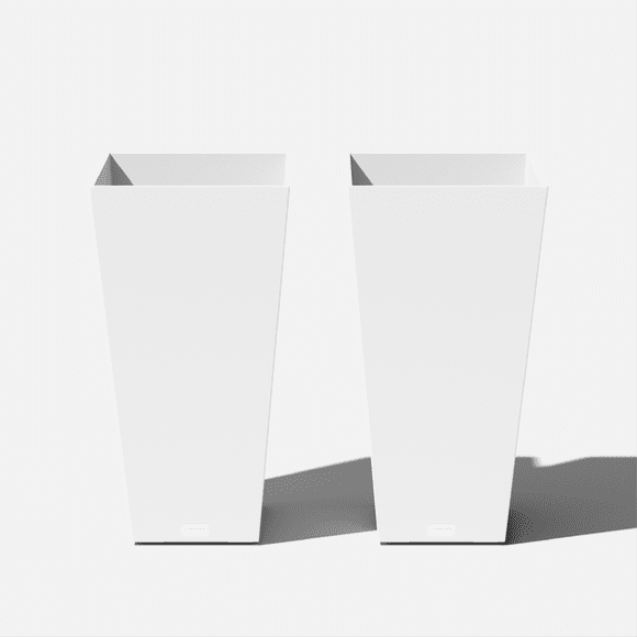 Veradek Pure Series Midland 30" Planter 2 Pack White