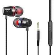 MKHSQHDG Today's Deals Earphones in Ear Headphones with Microphone 3.5Mm Wired Earbuds for Ios and Android Smartphones Laptops Mp3 Gaming Walkman