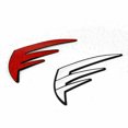 thumbnail image 2 of 3D Rubber Side Tank Pad Protector Gas Fit For Kawasaki ZX 6R 10R Z1000 Z750 White, 2 of 5