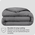 thumbnail image 4 of Bare Home Ultra-Soft Comforter Duvet Insert - Goose Down Alternative - Full, Gray, 4 of 7