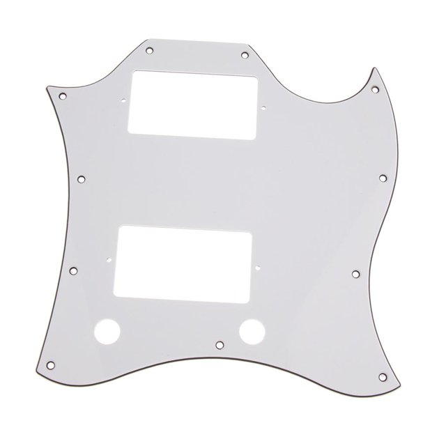 MERIGLARE Plaque Anti-Rayures de Remplacement pour Guitare Électrique -, comme Blanc