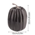 thumbnail image 3 of Decorative Pumpkin Figurine Perfect Fall Home For Thanksgiving And Halloween", 3 of 8