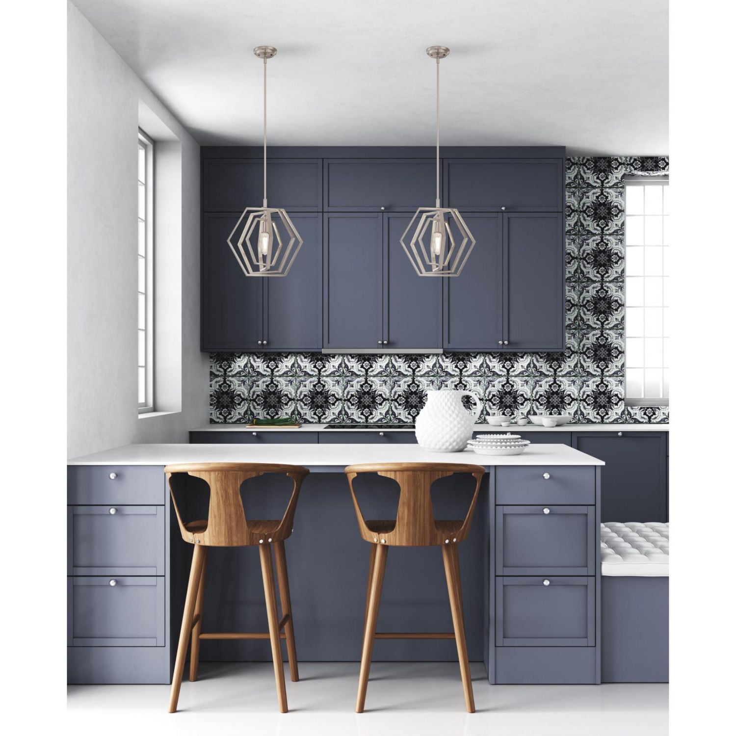 Westinghouse Holly Indoor One-Light Pendant in Brushed Nickel